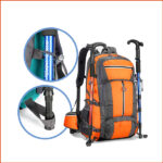 露營背包_登山杖收納_防水_大容量_旅行(橘色36cm高61cm厚20cm 1.25kg)