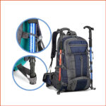 露營背包_登山杖收納_防水_大容量_旅行(藍色36cm高61cm厚20cm 1.25kg)