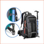 露營背包_登山杖收納_防水_大容量_旅行(黑色36cm高61cm厚20cm 1.25kg)