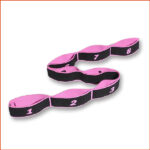 訓練拉伸帶|舞蹈|體操|芭蕾|跆拳道腿部拉伸器材(黑粉色)