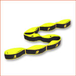 訓練拉伸帶|舞蹈|體操|芭蕾|跆拳道腿部拉伸器材(黃黑色)