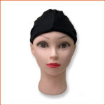 泳帽加大版 (黑色)｜男女通用｜彈力布料｜游泳帽｜泡溫泉帽