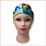 泳帽加大版 (彩藍色)｜男女通用｜彈力布料｜游泳帽｜泡溫泉帽