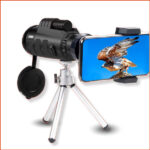 高清高倍可調節焦點的單筒望遠鏡套裝(包括: 手機支架）