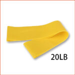 瑜珈彈性拉力帶 彈力帶 伸展帶 阻力帶 (黃色 20磅)