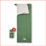 睡袋成人防寒保暖加厚單人-適合溫度15度 (綠色, 205x85cm)