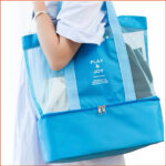 乾濕分離包｜淺藍色｜ 野餐｜冷熱分開｜游泳｜沙灘｜健身房｜運動｜旅行｜大號手提包｜禮物｜