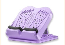 【居家健身】9段式拉筋板 帶磁石拉筋板 美腿機 (紫色)